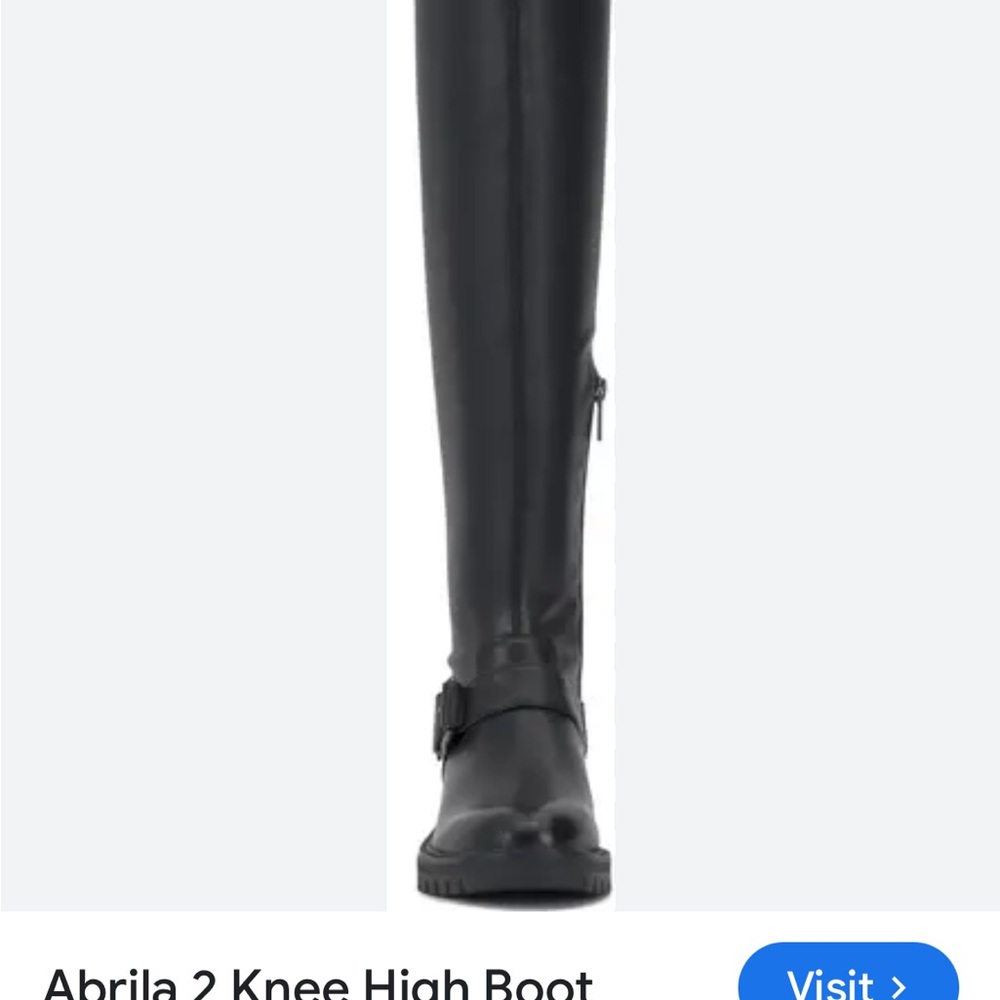 Vince Camuto Black Over the Knee Boots Sleek Design